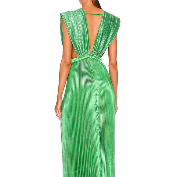 Gala Midi Dress in Bright Green - Picture 4 of 4